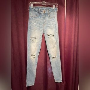 American Eagle, size 6 L, NE(X)T LEVEL STRETCH hi-rise jegging